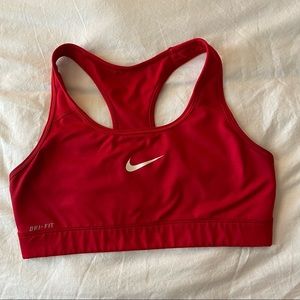 Red Nike Sports Bra